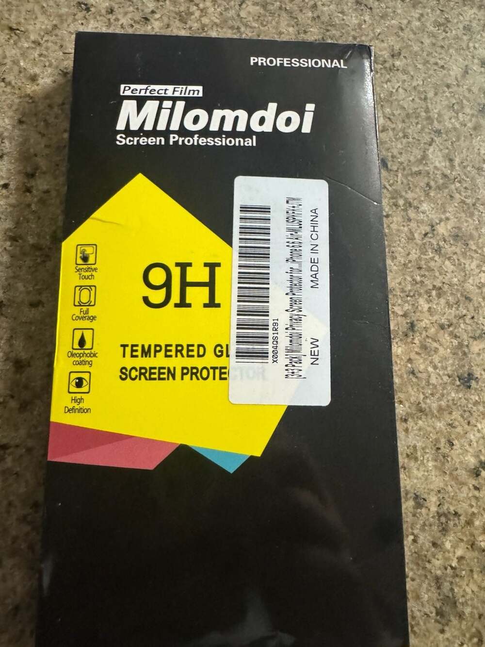 Milomdoi iPhone 16 / 16 Pro Privacy Screen Protector 3+3 Pack – New